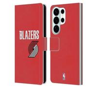 Head Case Designs Officially Licensed NBA Retro Design Portland Trail Blazers Logo Leather Wallet Case Compatible With Samsung Galaxy S26 Ultra