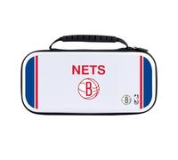 Head Case Designs Officially Licensed NBA Retro Design Text Brooklyn Nets Logo White Hard Storage Travel Carry Case Compatible With Nintendo Switch 2