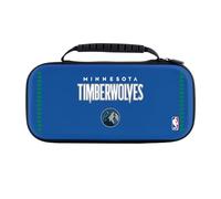Head Case Designs Officially Licensed NBA Retro Design Text Minnesota Timberwolves Logo Blue Hard Storage Travel Carry Case Compatible With Nintendo Switch 2