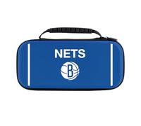 Head Case Designs Officially Licensed NBA Retro Design White Brooklyn Nets Logo Blue Hard Storage Travel Carry Case Compatible With Nintendo Switch 2