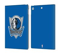 Head Case Designs Officially Licensed NBA Royal Blue Dallas Mavericks Logo Leather Wallet Case Compatible With Apple iPad 10.2 2019/2020/2021