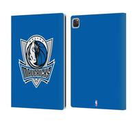 Head Case Designs Officially Licensed NBA Royal Blue Dallas Mavericks Logo Leather Wallet Case Compatible With Apple iPad Pro 12.9 2020/2021/2022