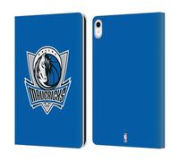 Head Case Designs Officially Licensed NBA Royal Blue Dallas Mavericks Logo Leather Wallet Case Compatible With Apple iPad 10.9 2022/2025