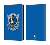 Head Case Designs Officially Licensed NBA Royal Blue Dallas Mavericks Logo Leather Wallet Case Compatible With Amazon Kindle 11th Gen (2024)