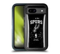 Head Case Designs Officially Licensed NBA Silver Line San Antonio Spurs Ultra-Armoured Shockproof Case [Military Grade Protection] Compatible With Google Pixel 8a