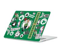 Head Case Designs Officially Licensed NBA Sticker Collage Boston Celtics Clear Hard Crystal Armour Laptop Case Compatible with MacBook Air 13.6" A2681/A3113/A3240 2022/2024/2025