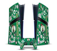 Head Case Designs Officially Licensed NBA Sticker Collage Boston Celtics Vinyl Sticker Gaming Skin Decal Cover Compatible With Sony PlayStation 5 PS5 Pro Digital Edition Console & DualSense Controller