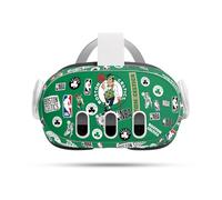 Head Case Designs Officially Licensed NBA Sticker Collage Boston Celtics Vinyl Sticker Skin Decal Cover Compatible With Meta Quest 3