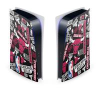 Head Case Designs Officially Licensed NBA Sticker Collage Chicago Bulls Vinyl Faceplate Sticker Gaming Skin Decal Cover Compatible With Sony PlayStation 5 PS5 Digital Edition Console