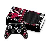 Head Case Designs Officially Licensed NBA Sticker Collage Chicago Bulls Vinyl Sticker Gaming Skin Decal Cover Compatible With Xbox Series S Console and Controller Bundle
