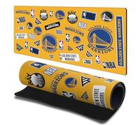 Head Case Designs Officially Licensed NBA Sticker Collage Golden State Warriors 23.62 x 11.81 x 0.12 inches (600 x 300 mm) - L Gaming Office Desk PC Keyboard Mouse Mat Pad