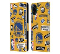Head Case Designs Officially Licensed NBA Sticker Collage Golden State Warriors Leather Wallet Case Compatible With Samsung Galaxy A07 4G