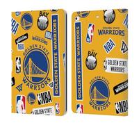 Head Case Designs Officially Licensed NBA Sticker Collage Golden State Warriors Leather Wallet Case Compatible With Apple iPad 9.7 2017 / iPad 9.7 2018