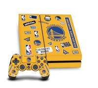 Head Case Designs Officially Licensed NBA Sticker Collage Golden State Warriors Vinyl Sticker Gaming Skin Decal Cover Compatible With Sony PlayStation 4 PS4 Console and DualShock 4 Controller Bundle