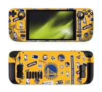 Head Case Designs Officially Licensed NBA Sticker Collage Golden State Warriors Vinyl Sticker Skin Decal Cover Compatible With Valve Steam Deck