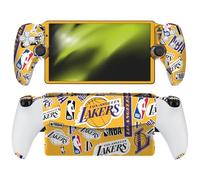 Head Case Designs Officially Licensed NBA Sticker Collage Los Angeles Lakers Vinyl Sticker Skin Decal Cover Compatible With Sony PS5 PlayStation PS Portal