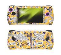 Head Case Designs Officially Licensed NBA Sticker Collage Los Angeles Lakers Vinyl Sticker Skin Decal Cover Compatible With Asus ROG Ally