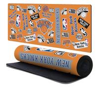 Head Case Designs Officially Licensed NBA Sticker Collage New York Knicks 37.4 x 15.75 x 0.16 inches (900 x 400 mm) - XL Gaming Office Desk PC Keyboard Mouse Mat Pad