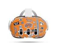 Head Case Designs Officially Licensed NBA Sticker Collage New York Knicks Vinyl Sticker Skin Decal Cover Compatible With Meta Quest 3