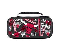 Head Case Designs Officially Licensed NBA Sticker Collage Print Chicago Bulls Hard Storage Travel Carry Case Compatible With Nintendo Switch 2