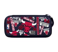 Head Case Designs Officially Licensed NBA Sticker Collage Print Chicago Bulls Hard Storage Travel Carry Case Compatible With Nintendo Switch