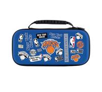 Head Case Designs Officially Licensed NBA Sticker Collage Print New York Knicks Blue Hard Storage Travel Carry Case Compatible With Nintendo Switch 2