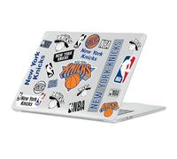 Head Case Designs Officially Licensed NBA Sticker Collage Print New York Knicks Clear Hard Crystal Armour Laptop Case Compatible with MacBook Air 13.6" A2681/A3113/A3240 2022/2024/2025