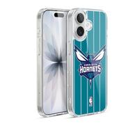 Head Case Designs Officially Licensed NBA Teal Design Charlotte Hornets Logo Gel Case [Military Grade Protection] Compatible with Apple iPhone 17 and Compatible with MagSafe