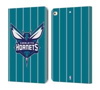 Head Case Designs Officially Licensed NBA Teal Design Charlotte Hornets Logo Leather Wallet Case Compatible With Apple iPad 9.7 2017 / iPad 9.7 2018