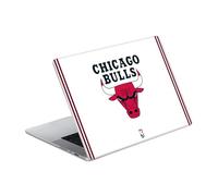 Head Case Designs Officially Licensed NBA White Design Chicago Bulls Logo Vinyl Sticker Skin Decal Cover Compatible With MacBook Pro 14" A2442