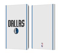 Head Case Designs Officially Licensed NBA White Design Dallas Mavericks Logo Leather Wallet Case Compatible With Kindle Paperwhite 1/2 / 3