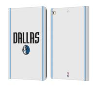 Head Case Designs Officially Licensed NBA White Design Dallas Mavericks Logo Leather Wallet Case Compatible With Apple iPad 9.7 2017 / iPad 9.7 2018