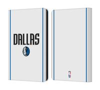 Head Case Designs Officially Licensed NBA White Design Dallas Mavericks Logo Leather Wallet Case Compatible With Amazon Kindle Paperwhite 6