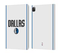 Head Case Designs Officially Licensed NBA White Design Dallas Mavericks Logo Leather Wallet Case Compatible With Apple iPad Pro 11 2020/2021 / 2022