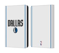Head Case Designs Officially Licensed NBA White Design Dallas Mavericks Logo Leather Wallet Case Compatible With Amazon Kindle 11th Gen (2024)