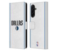 Head Case Designs Officially Licensed NBA White Design Dallas Mavericks Logo Leather Wallet Case Compatible With Samsung Galaxy A36 5G