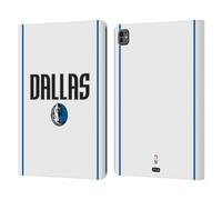 Head Case Designs Officially Licensed NBA White Design Dallas Mavericks Logo Leather Wallet Case Compatible With Apple iPad Pro 13 M4/M5 2024/2025