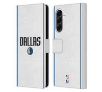 Head Case Designs Officially Licensed NBA White Design Dallas Mavericks Logo Leather Wallet Case Compatible With Samsung Galaxy A56 5G
