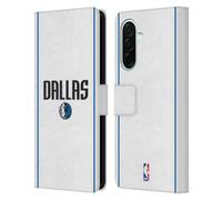 Head Case Designs Officially Licensed NBA White Design Dallas Mavericks Logo Leather Wallet Case Compatible With Samsung Galaxy A26 5G