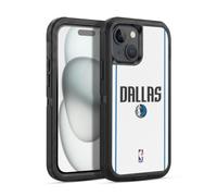 Head Case Designs Officially Licensed NBA White Design Dallas Mavericks Logo Ultra-Armoured Shockproof Case [Military Grade Protection] Compatible With Apple iPhone 15