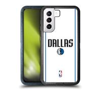 Head Case Designs Officially Licensed NBA White Design Dallas Mavericks Logo Ultra-Armoured Shockproof Case [Military Grade Protection] Compatible With Samsung Galaxy S21 5G