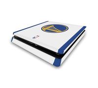 Head Case Designs Officially Licensed NBA White Design Golden State Warriors Logo Vinyl Sticker Gaming Skin Decal Cover Compatible With Sony PlayStation 4 PS4 Slim Console