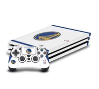 Head Case Designs Officially Licensed NBA White Design Golden State Warriors Logo Vinyl Sticker Gaming Skin Decal Cover Compatible With Sony PlayStation 4 PS4 Pro Console and DualShock 4 Controller