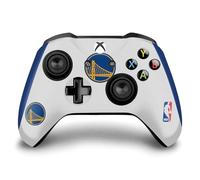 Head Case Designs Officially Licensed NBA White Design Golden State Warriors Logo Vinyl Sticker Gaming Skin Decal Cover Compatible With Xbox One S/X Controller