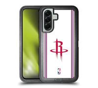 Head Case Designs Officially Licensed NBA White Design Houston Rockets Logo Ultra-Armoured Shockproof Case [Military Grade Protection] Compatible With Samsung Galaxy A56 5G