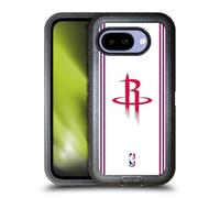 Head Case Designs Officially Licensed NBA White Design Houston Rockets Logo Ultra-Armoured Shockproof Case [Military Grade Protection] Compatible With Google Pixel 9A