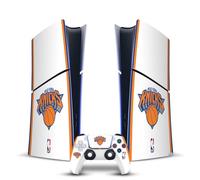 Head Case Designs Officially Licensed NBA White Design New York Knicks Logo Vinyl Sticker Gaming Skin Decal Compatible With Sony PlayStation 5 PS5 Slim Digital Edition Console & DualSense Controller