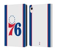 Head Case Designs Officially Licensed NBA White Design Philadelphia 76ers Logo Leather Wallet Case Compatible With Apple iPad mini (2021/2024)