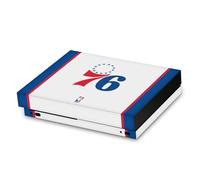 Head Case Designs Officially Licensed NBA White Design Philadelphia 76ers Logo Vinyl Sticker Gaming Skin Decal Cover Compatible With Xbox One X Console