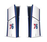 Head Case Designs Officially Licensed NBA White Design Philadelphia 76ers Logo Vinyl Sticker Gaming Skin Decal Cover Compatible With Sony PlayStation 5 PS5 Slim Digital Edition Console